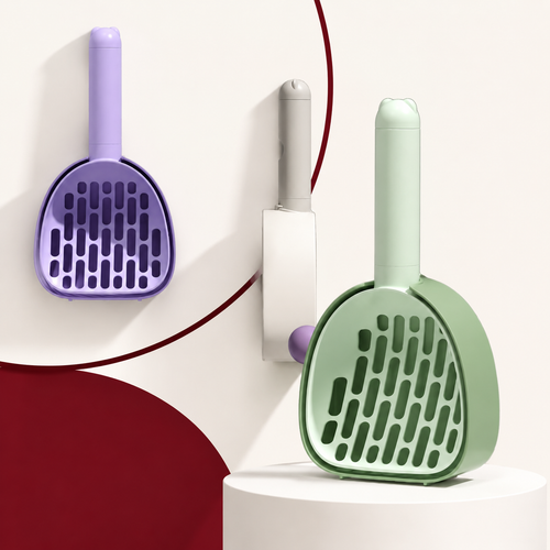 Cat Litter Scoop Plastic Cats Poop Scoop With Base Pets Cleanning Tool Cat Toilet Products Durable Litter Box Cleaner Shovel Pet Products
