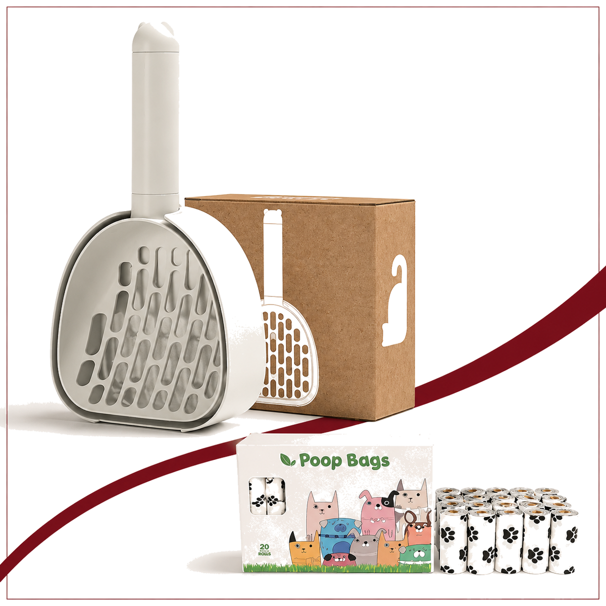 2-in-1 Cat Litter Scoop